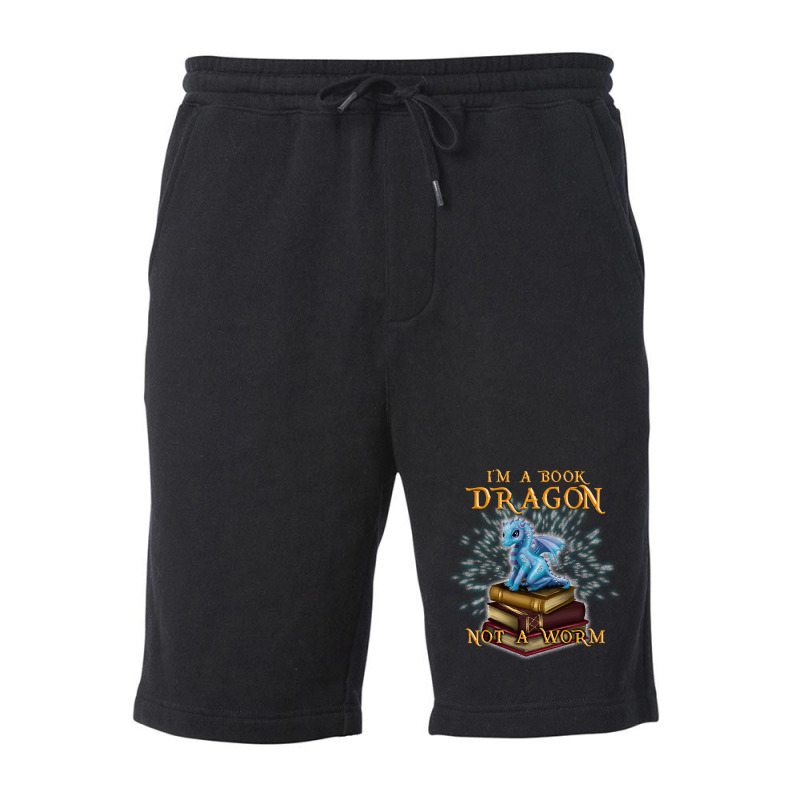 Book Reader Im A Book Dragonbook Lover Book Lover Giftdragon Book Worm Fleece Short by coolquirrell | Artistshot