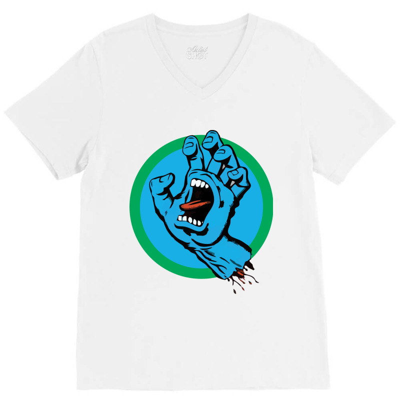 Santa Monster Hand 5 V-Neck Tee by anyarpasar68 | Artistshot