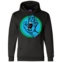 Santa Monster Hand 5 Champion Hoodie | Artistshot