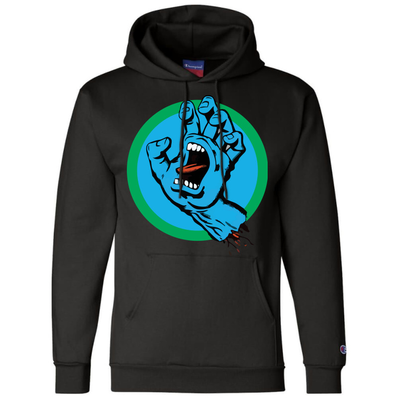 Santa Monster Hand 5 Champion Hoodie by anyarpasar68 | Artistshot