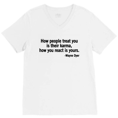 Quote  Motivation V-neck Tee Designed By Fun Tees