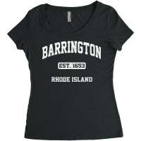 Barrington Rhode Island Ri Vintage State Athletic Style T Shirt Women's Triblend Scoop T-shirt | Artistshot