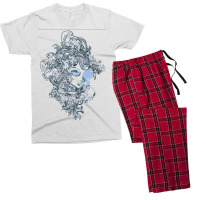 Her Face In The Waves Men's T-shirt Pajama Set | Artistshot