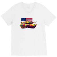 M4a1 Abrams V-neck Tee | Artistshot