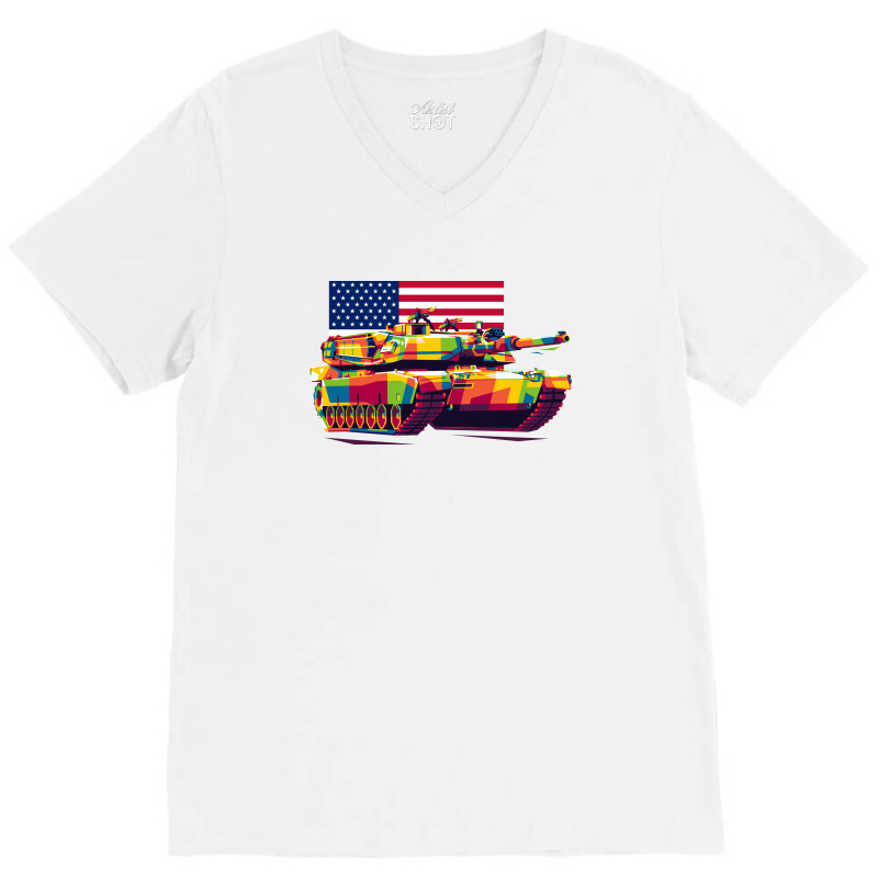 M4a1 Abrams V-neck Tee | Artistshot