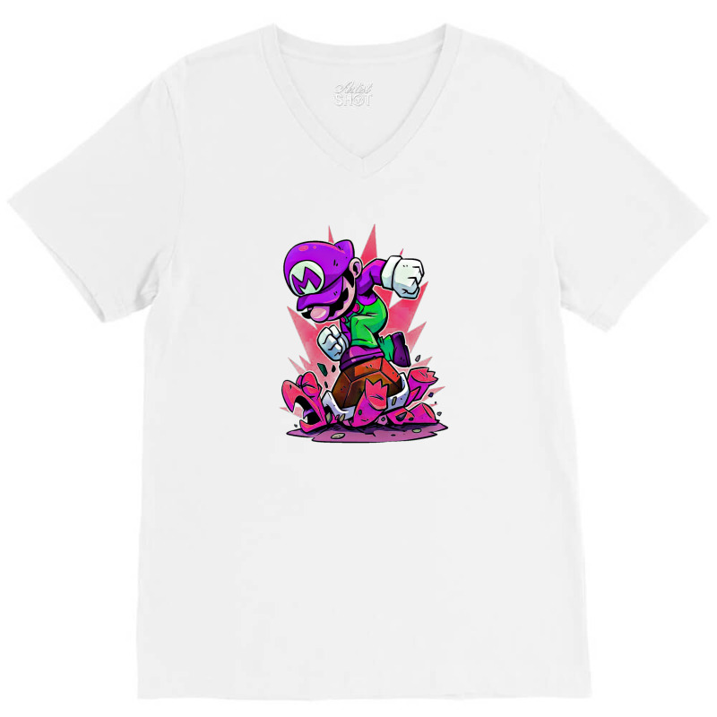 Crushed Alien Turtle V-neck Tee | Artistshot