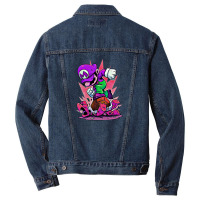 Crushed Alien Turtle Men Denim Jacket | Artistshot