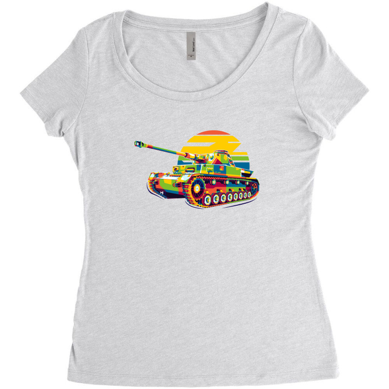 Panzerkampfwagen Iv Women's Triblend Scoop T-shirt by willhelmg | Artistshot