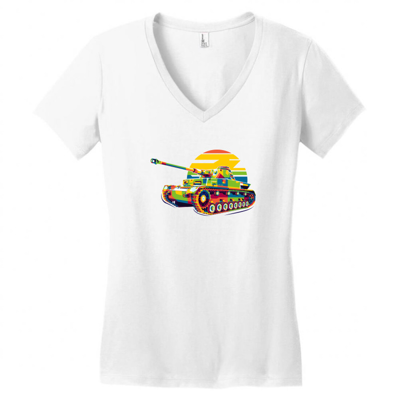 Panzerkampfwagen Iv Women's V-Neck T-Shirt by willhelmg | Artistshot