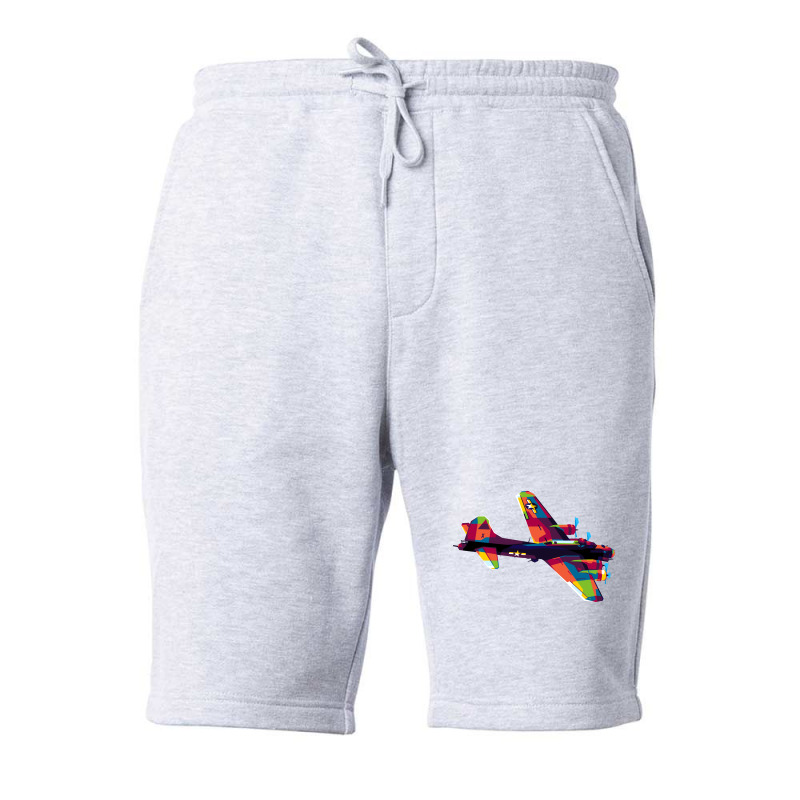 B17 Flying Fortress Fleece Short | Artistshot