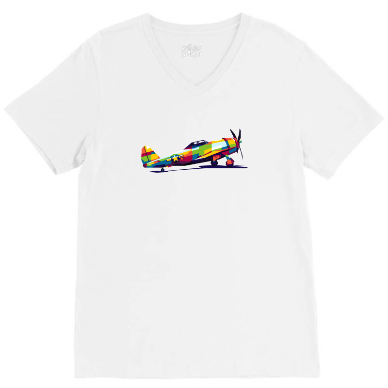 P47 Thunderbolt V-neck Tee | Artistshot