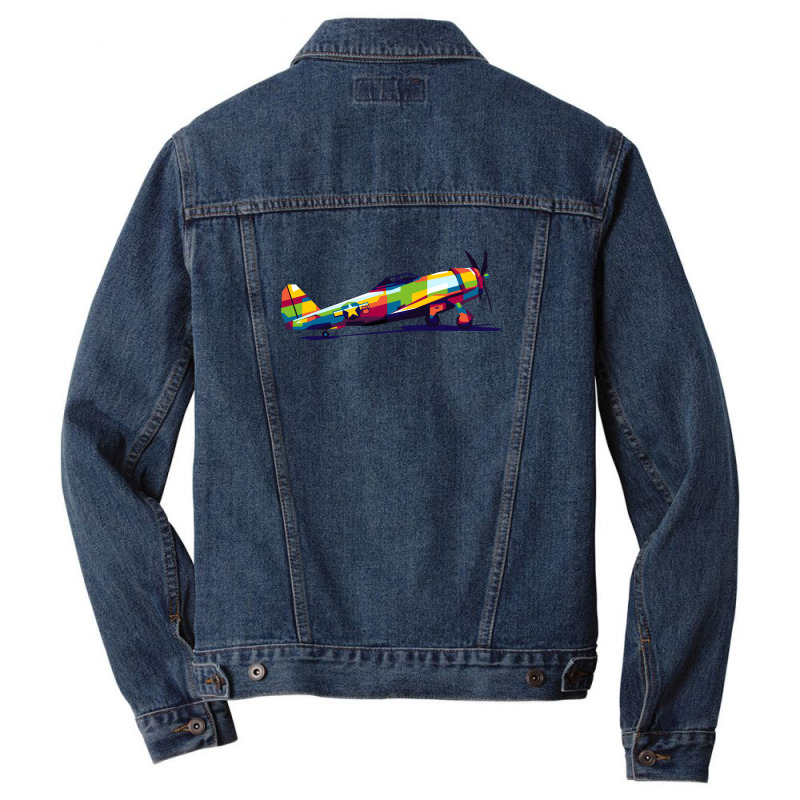 P47 Thunderbolt Men Denim Jacket | Artistshot