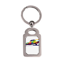 P47 Thunderbolt Silver Rectangle Keychain | Artistshot