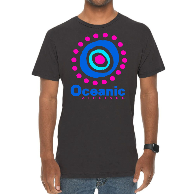 Lost Oceanic Airlines Vintage T-shirt | Artistshot