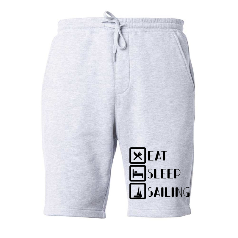 Eat Sleep Sailing For Light Fleece Short | Artistshot