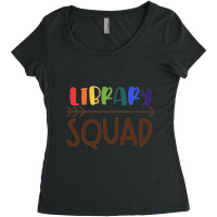 Library Squad For Light Women's Triblend Scoop T-shirt | Artistshot