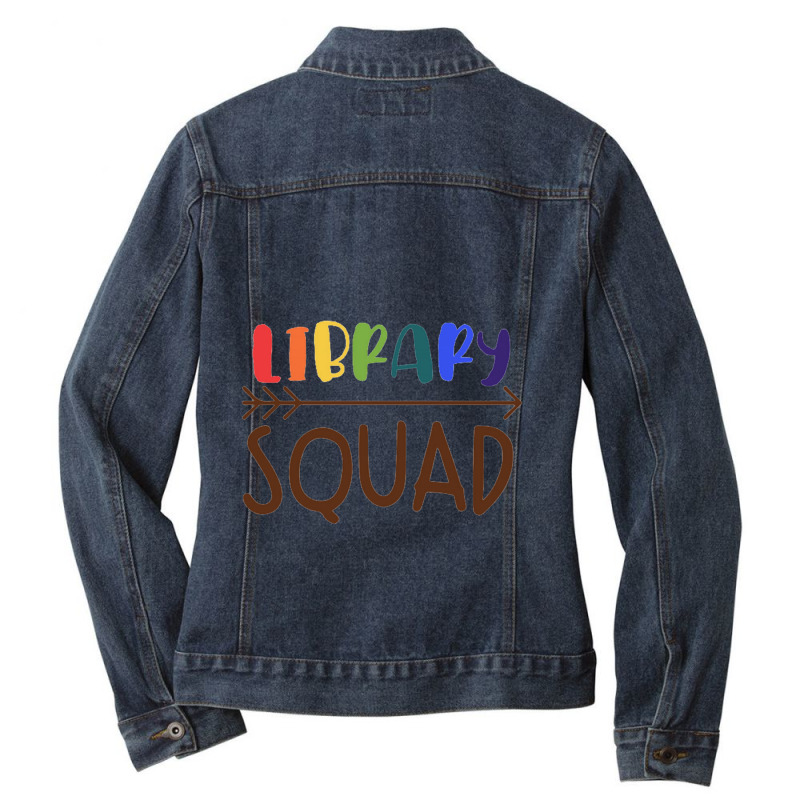 Library Squad For Light Ladies Denim Jacket by AMderra12 | Artistshot