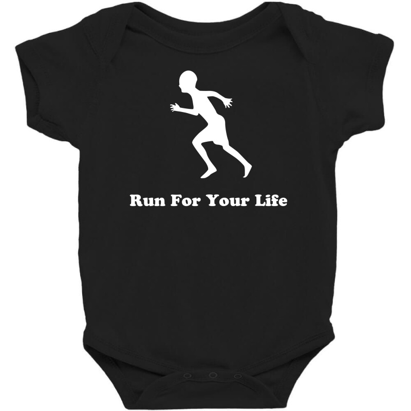 Run For Your Life Baby Bodysuit by radmadhi | Artistshot