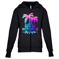 Life Is Better In Flip Flops Youth Zipper Hoodie | Artistshot