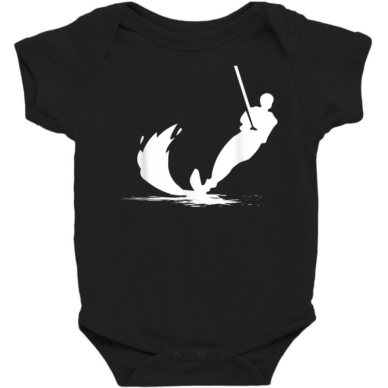 Water Skier T Shirt Ski Motor Boat Waves Sport Tee Baby Bodysuit by erinlorrai | Artistshot