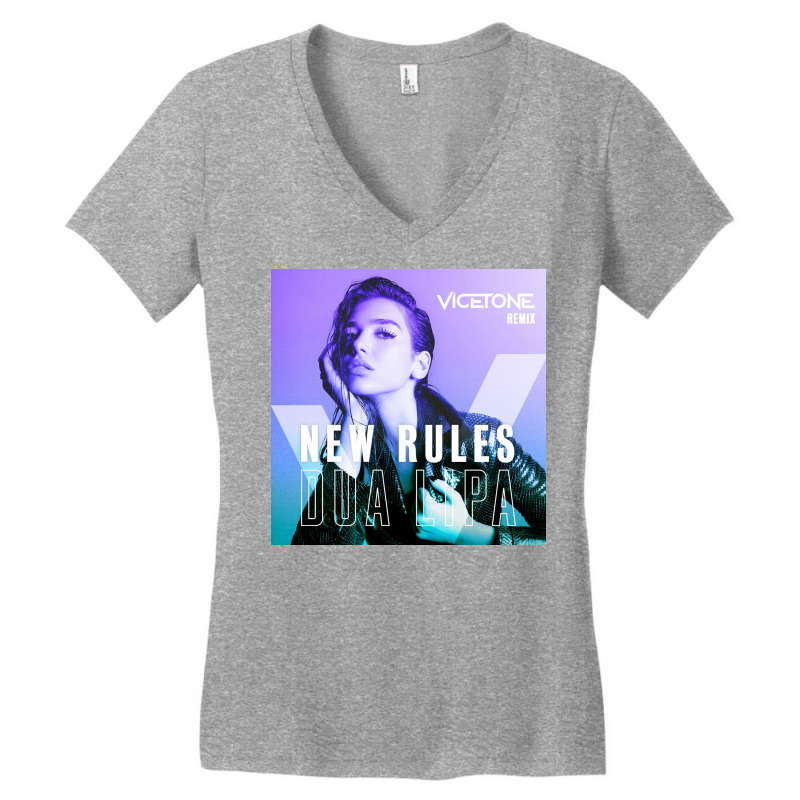 Dua Lipa Vicetone Remix Women's V-Neck T-Shirt by Kelly J | Artistshot