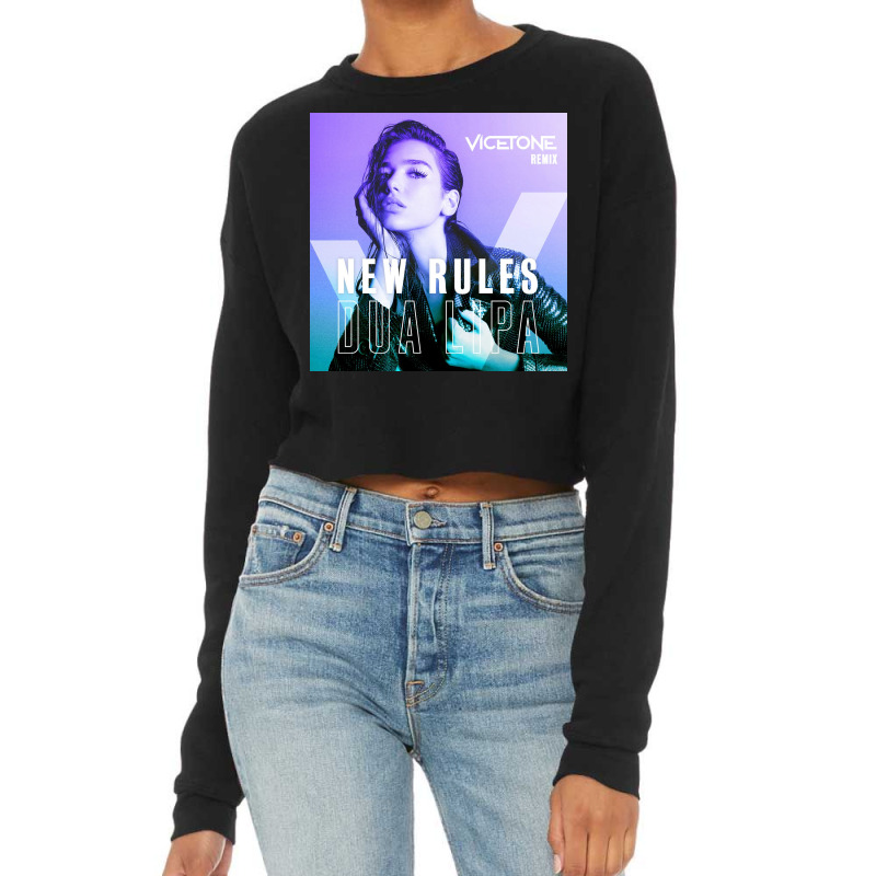 Dua Lipa Vicetone Remix Cropped Sweater by Kelly J | Artistshot