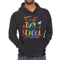 Happy First Day Let's Do This Welcome Back To School T Shirt Vintage Hoodie | Artistshot