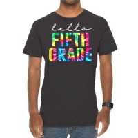 Hello 5th Grade Tie Dye Teachers Kids Back To School Funny T Shirt Vintage T-shirt | Artistshot