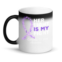 Her Fight Is My Fight   Domestic Violence Awareness Ribbon T Shirt Magic Mug | Artistshot