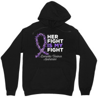 Her Fight Is My Fight   Domestic Violence Awareness Ribbon T Shirt Unisex Hoodie | Artistshot