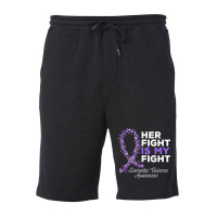 Her Fight Is My Fight   Domestic Violence Awareness Ribbon T Shirt Fleece Short | Artistshot