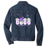 Hope Hydrangea Flower Butterfly Domestic Violence Awareness T Shirt Men Denim Jacket | Artistshot