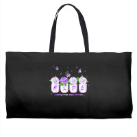 Hope Hydrangea Flower Butterfly Domestic Violence Awareness T Shirt Weekender Totes | Artistshot