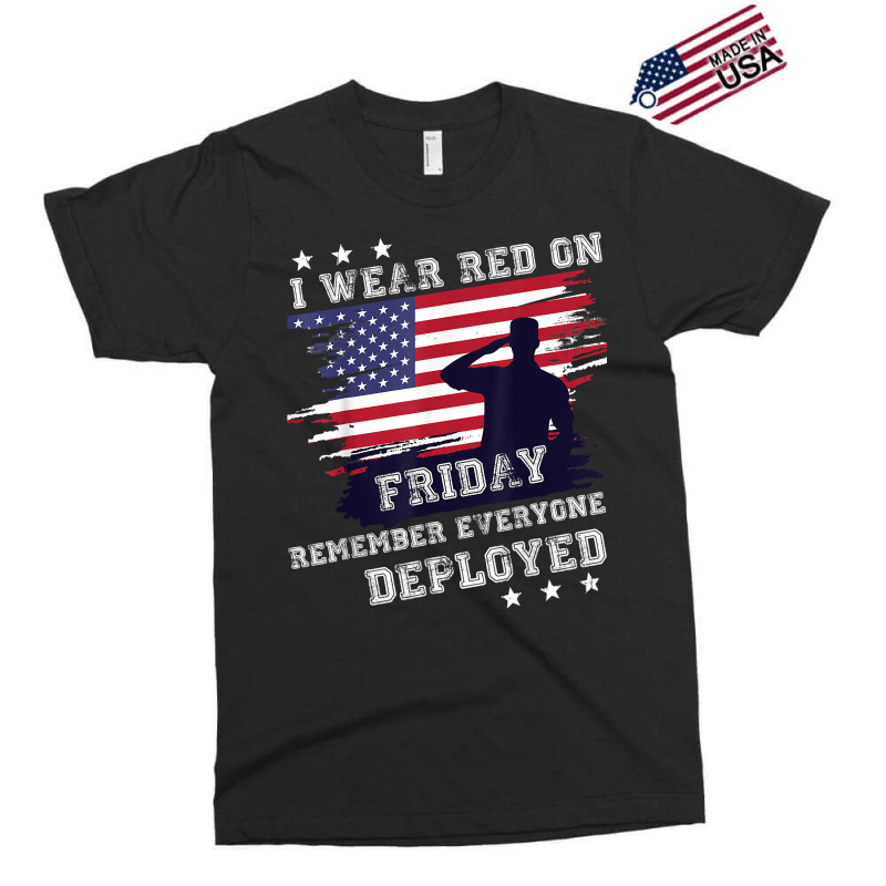 I Wear Red On Friday Remember Deployed American Flag Retro T Shirt Exclusive T-shirt | Artistshot