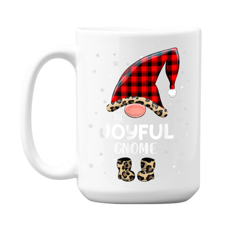 Joyful Gnome Buffalo Plaid Matching Family Christmas Pajama T Shirt 15 Oz Coffee Mug | Artistshot