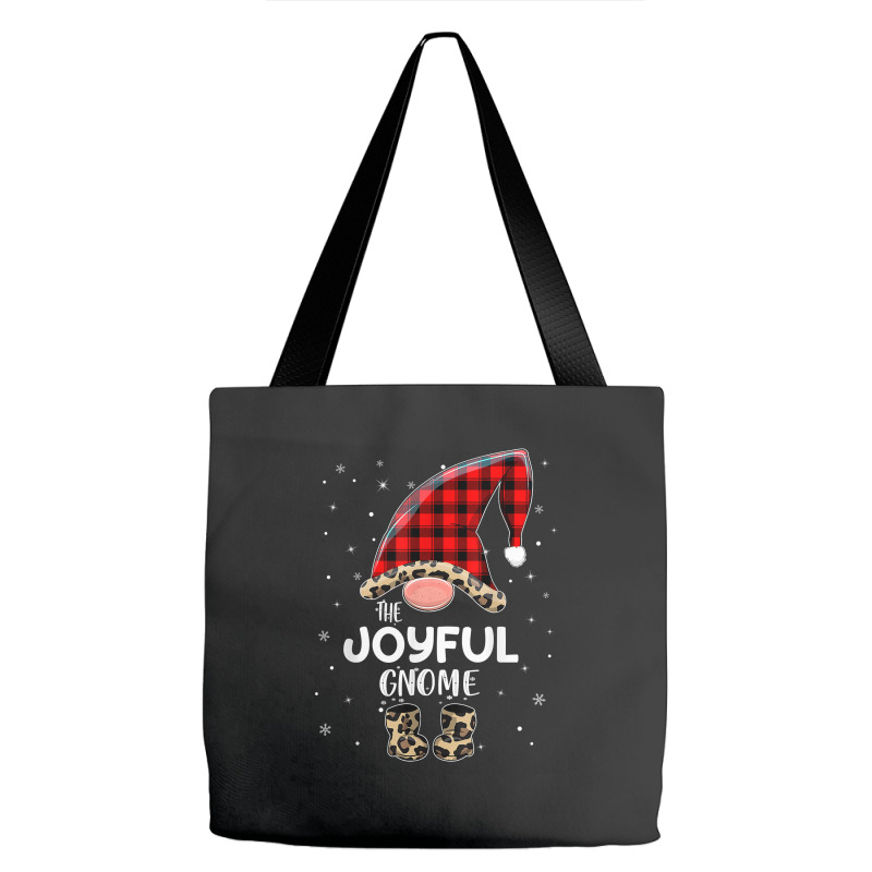 Joyful Gnome Buffalo Plaid Matching Family Christmas Pajama T Shirt Tote Bags | Artistshot