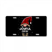 Joyful Gnome Buffalo Plaid Matching Family Christmas Pajama T Shirt License Plate | Artistshot