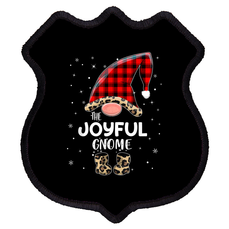 Joyful Gnome Buffalo Plaid Matching Family Christmas Pajama T Shirt Shield Patch | Artistshot