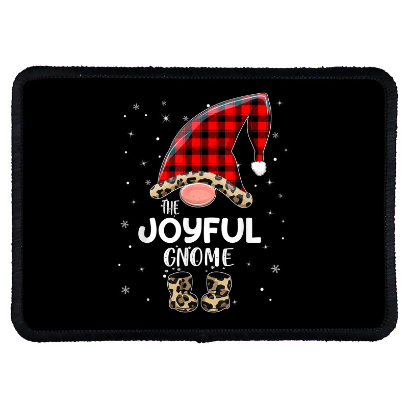 Joyful Gnome Buffalo Plaid Matching Family Christmas Pajama T Shirt Rectangle Patch | Artistshot