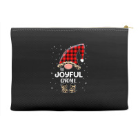 Joyful Gnome Buffalo Plaid Matching Family Christmas Pajama T Shirt Accessory Pouches | Artistshot