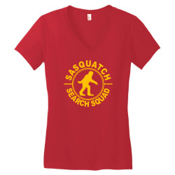sasquatch tshirt bigfoot shirt funnyt shirt funny shirt cool t shirt a Women's V-Neck T-Shirt | Artistshot