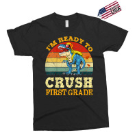 Kids Ready To Crush First Grade Dinosaur Back To School Boys Kids T Sh Exclusive T-shirt | Artistshot