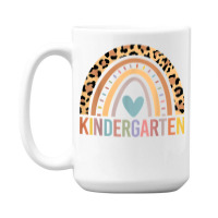 Kindergarten Rainbow Girls Boys Teacher Team Kinder Squad T Shirt 15 Oz Coffee Mug | Artistshot