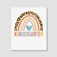 Kindergarten Rainbow Girls Boys Teacher Team Kinder Squad T Shirt Portrait Canvas Print | Artistshot