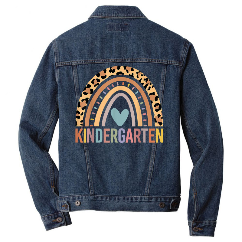 Kindergarten Rainbow Girls Boys Teacher Team Kinder Squad T Shirt Men Denim Jacket | Artistshot