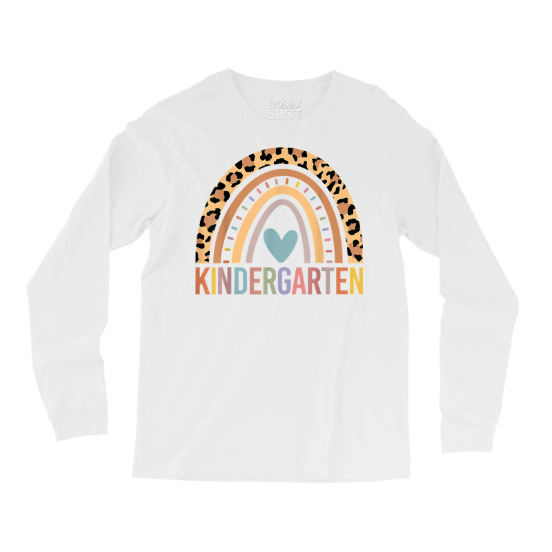 Kindergarten Rainbow Girls Boys Teacher Team Kinder Squad T Shirt Long Sleeve Shirts | Artistshot