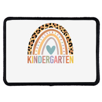 Kindergarten Rainbow Girls Boys Teacher Team Kinder Squad T Shirt Rectangle Patch | Artistshot