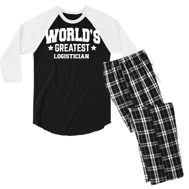 Logistician World's Greatest 2nd Décor Theme T Shirt Men's 3/4 Sleeve Pajama Set | Artistshot