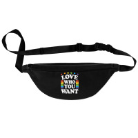 Love Who You Want Rainbow Lgbtq Heart Price Proud Rainbow T Shirt Fanny Pack | Artistshot