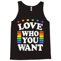 Love Who You Want Rainbow Lgbtq Heart Price Proud Rainbow T Shirt Tank Top | Artistshot